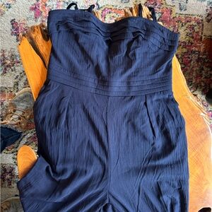 Cupshe Elegant Navy Strappy Jumpsuit with pockets